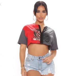 So it and ride color block top